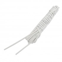 2M 6.6 Ft Long 1mm Dia. White Polyolefin Heat Shrinkable Tube