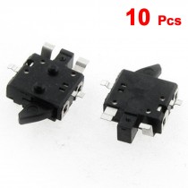 10 Pcs Two Way Operation SMD Momentary Detector Switch Black
