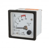 AC 0-20A Square Panel Amper Meter Scale Ammeter Gauge