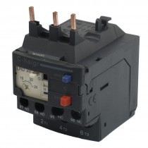 3 Pole AC 16A - 24A Black Electric Thermal Overload Relay 1 NO 1 NC