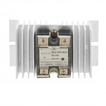 60A DC-AC Single Phase Solid State Relay SSR DC 3-32V / AC 24-480V + Heat Sink