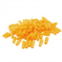 100 Pcs Yellow Plastic Battery Terminal Boots Insulating Covers