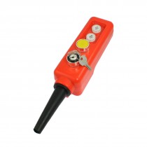 2 Position Selector Momentary Up Down Yellow Hoist Push Button Switch w Key