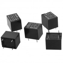 5 x DC 12V Coil SPDT 5 Pin 1NO 1NC Mini Power Relay PCB Type HHC66A-1Z(T73)