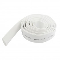Ratio 9mm Dia White Polyolefin Heat Shrinkable Tube 2M 6.6Ft