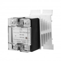 DC 3-32V to AC 24-480V 60A Single Phase SSR Solid State Relay w Heat Sink