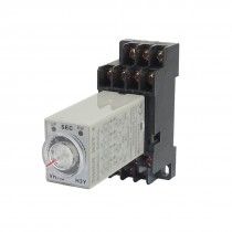 DC 24V H3Y-4 0-30S 4PDT 14 Pins Power on Time Delay Relay w Socket