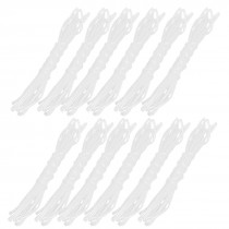 12 Pcs 1mm Diameter Clear Polyolefin Heat Shrinking Tube 2M 6.6Ft