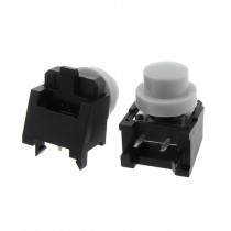 2x Momentary Tactile Push Button Switch Right Angle 2 Pin 12 x 12mm x 13mm w Cap
