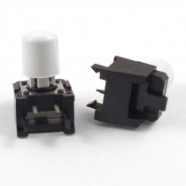 5pcs White Cap Momentary Tactile Push Button Switch Right Angle 12 x 12mm x 16mm