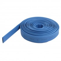 Ratio 2:1 7mm Dia Blue Polyolefin Heat Shrinkable Tube 6M Long