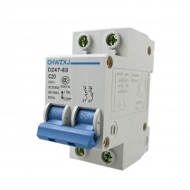 C20 6000A Capacity 400 V Mini Circuit Breaker 2 Pole