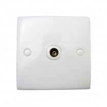 Family Home TV Socket Mount Coaxial Outlet Wall Plate