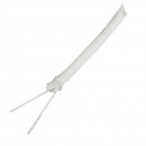 4M 13.1 Ft Long 1.5mm Dia. White Polyolefin Heat Shrinkable Tube