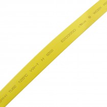 Ratio 2:1 9mm Dia Yellow Polyolefin Heat Shrinkable Tube 4M Long
