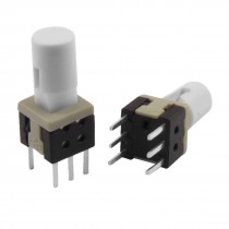 10pcs Momentary Tact Tactile Push Button Switch Non Lock 5.8 x 5.8 x 13mm w Cap
