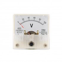 Square AC 0-100V Analog Volt Panel Meter Mini Voltmeter