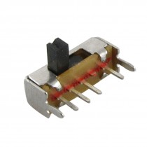 10 Pcs x PCB 4 Pin 3 Position SP3T 1P3T Mini Slide Switch Side Knob 0.5A 50V DC