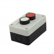 Red White Head Momentary Switch Push Button Station Box