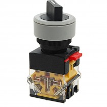 Black Knob Two Positions Rotary Selector Switch AC 660V 10A