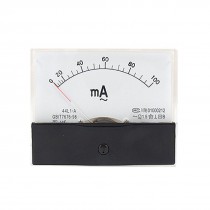 Rectangle Panel 100mA AC Analogue Ammeter Ampere Meter