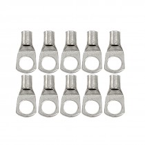 10 Pcs 8.4mm Stud Hole 10mm2 Thread Section Copper Cable Lug