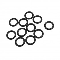 10 Pcs 10.3mm x 2.65mm Black Silicone O Rings Oil Seals Gaskets