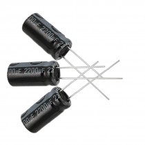 3 x 2200UF 16V 105C Radial Electrolytic Capacitor 10x20mm