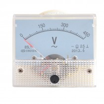 Screw Mounted Class 2.5 Accuracy Analog AC 450V Voltage Meter Panel