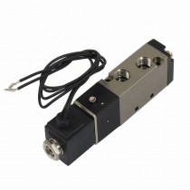 DC 24V 2 Position 5 Way G1 8" Exhaust Pneumatic Solenoid Valve w Cable