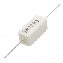10Pcs Wire Wound Fixed Cement Resistor 5 Watt 12 Ohm 5%