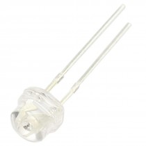 50 x 5mm Dia Straw Hat Red LED Light Lamp Emitting Diodes