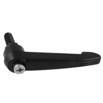 Black Metal 9.5mm Threaded Machinery Adjustable Handle