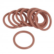 10 Pcs 35mm OD 3.5mm Thickness Red Silicone O Rings Oil Seals Gaskets