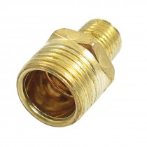 19.5mm to 12.5mm Male Thread Full Port Brass Connector Water Pipe Fitting