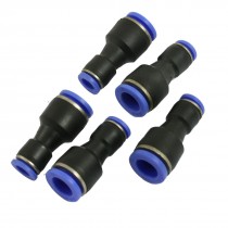 5 Pcs 8mm to 12mm Straight One Touch Push in Quick Fittings