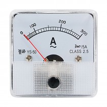 YS-50 AC 300A Analogue Needle Amperemeter Panel Meter