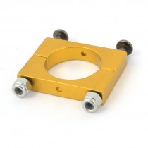CNC Alloy 16mm Yellow Tube Boom Mount Motor Clamp for DIY Quadcopter