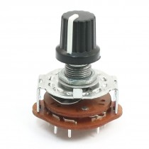 2P5T 2Wafers Rotary Switch Band Selector 2Pole 5 Position