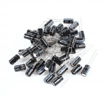 50 Pcs 47uF 50V Radial Leads Aluminum Electrolytic Capacitors 6x12mm