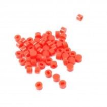 55 Pcs Round Tactile Button Caps Covers Protector Red for Tact Switch