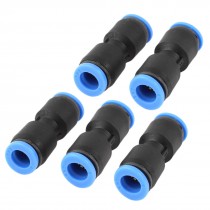 5 Pcs 8mm Push in Ends Straight Quick Fittings Adapter