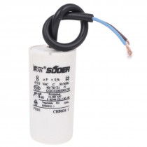 8UF AC 450V Double Wires Washers Motor Run Capacitor CBB60