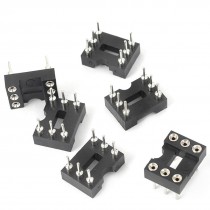 6Pcs 6 Pins 2.54mm Pitch DIP IC Double Row Sockets DIP Adaptors