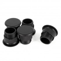 5 Pcs Black Plastic Panel Plug for 16mm Mount Hole Push Button Switch