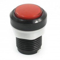 24mm Panel Mount Black White Plastic Round Push Button for Micro Switch