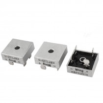3 Pcs KBPC2510 Single Phase Diode Bridge Rectifier 25A 1000V