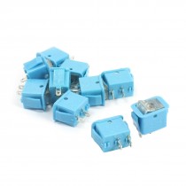 10Pcs AC250V/10A 125V/13A 2 Terminal Locking SPST On Off Rocker Switch