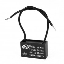 AC 400V 1.5uF Polypropylene Film 2 Wires Motor Run Capacitor CBB61