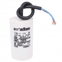 CBB60 Washer Polypropylene Film Motor Running Capacitor AC 450V 14uF